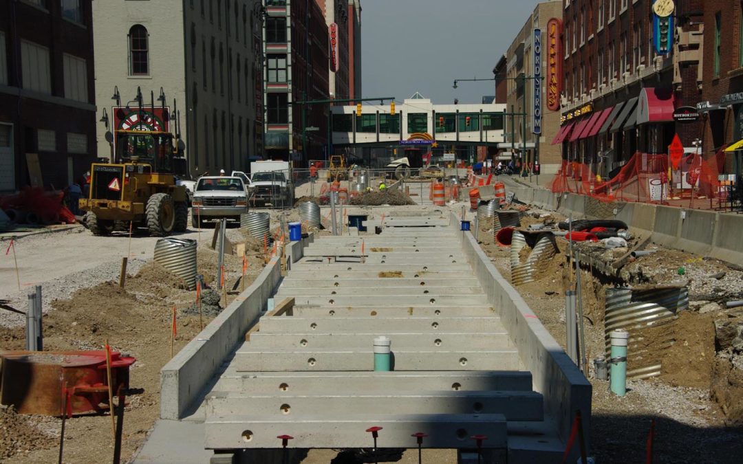 City of Indianapolis Precast Concrete Pedestrian Promenade